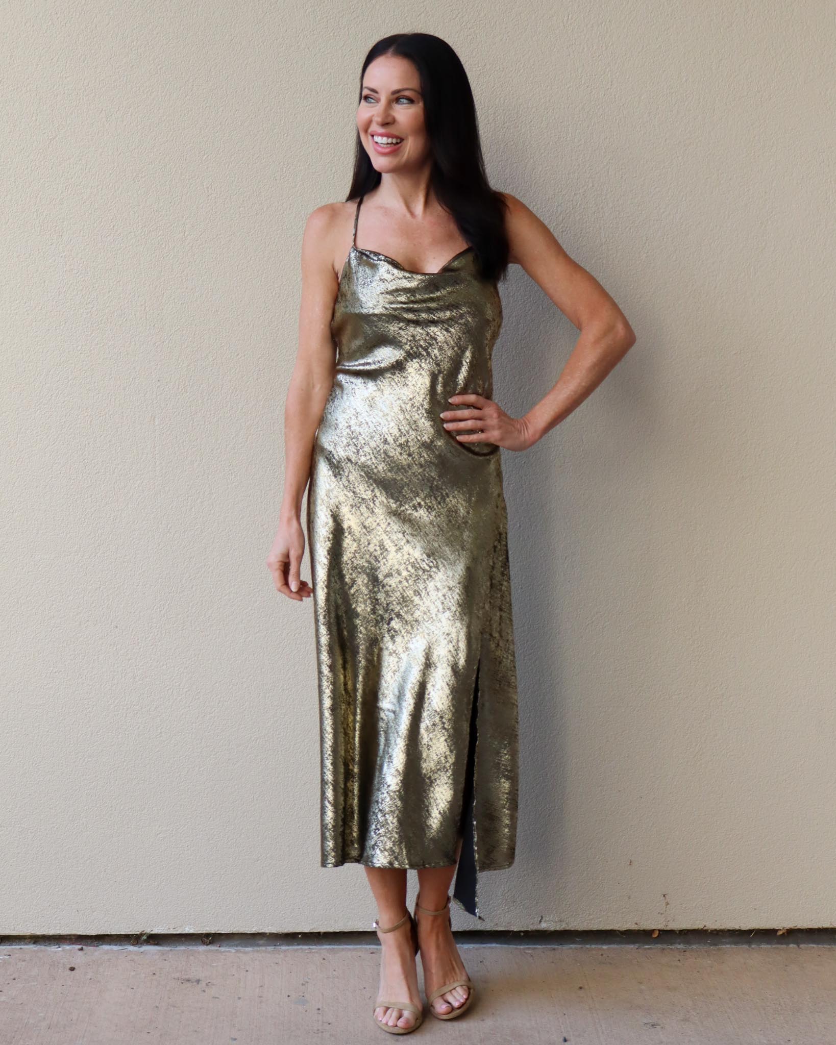 Gaia Metallic Dress M. K. T. - DAL Gaia Metallic Dress M. K. T. - DAL