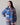 Abstract Print Long Sleeve Blouse